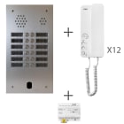 Urmet - Kit Audio Préprogrammé, 2Voice, Platine Et Postes, 2 Rangée, 12 Boutons