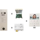 Urmet - Kit Vidéo Préprogrammé, 2Voice, Platine Et Moniteurs, 1 Rangée, 3 Boutons
