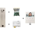 Urmet - Kit Vidéo Préprogrammé, 2Voice, Platine Et Moniteurs, 1 Rangée, 6 Boutons