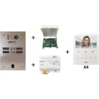 Urmet - Kit Vidéo Préprogrammé, 2Voice, Platine Et Moniteurs, 2 Rangée, 4 Boutons