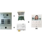 Urmet - Kit Vidéo Préprogrammé, 2Voice, Platine Et Moniteurs, 2 Rangée, 6 Boutons