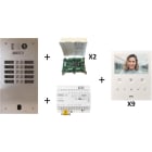 Urmet - Kit Vidéo Préprogrammé, 2Voice, Platine Et Moniteurs, 2 Rangée, 9 Boutons