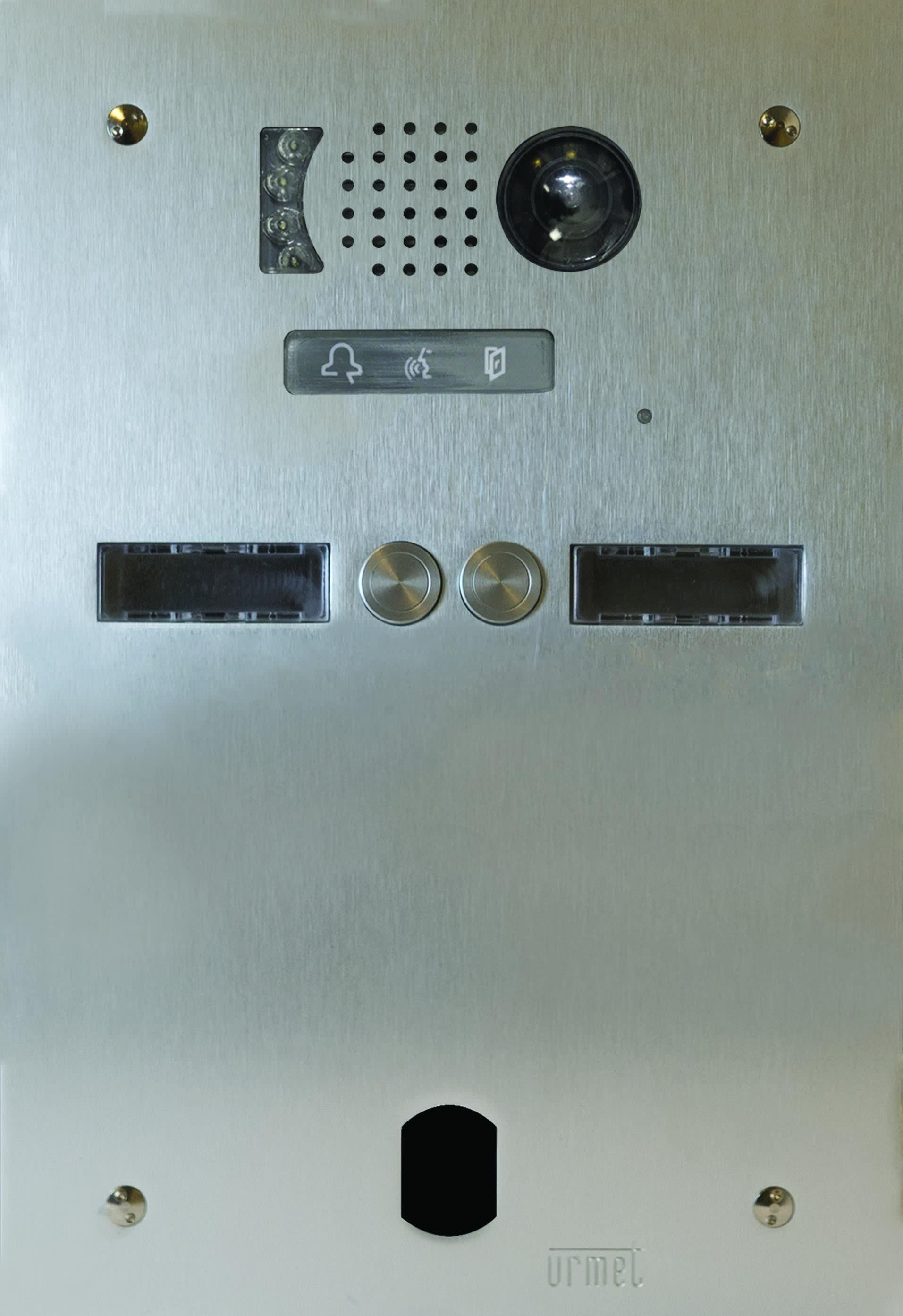 Urmet - Plaque Video Alu 2R 2 Bp 2Voice