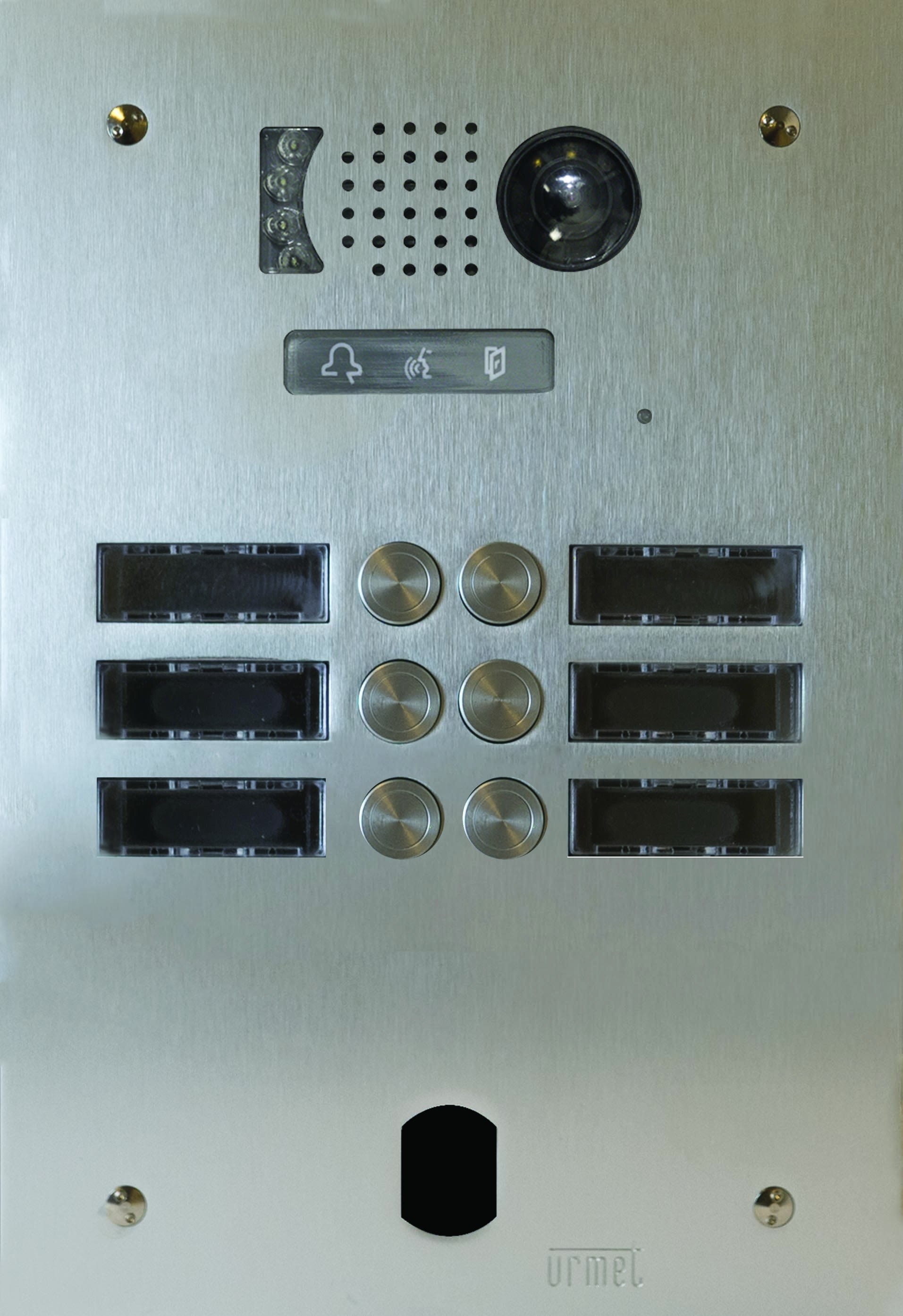 Urmet - Ce produit est Plaque Video Alu 2R 6 Bp 2Voice pour systèmes URMET