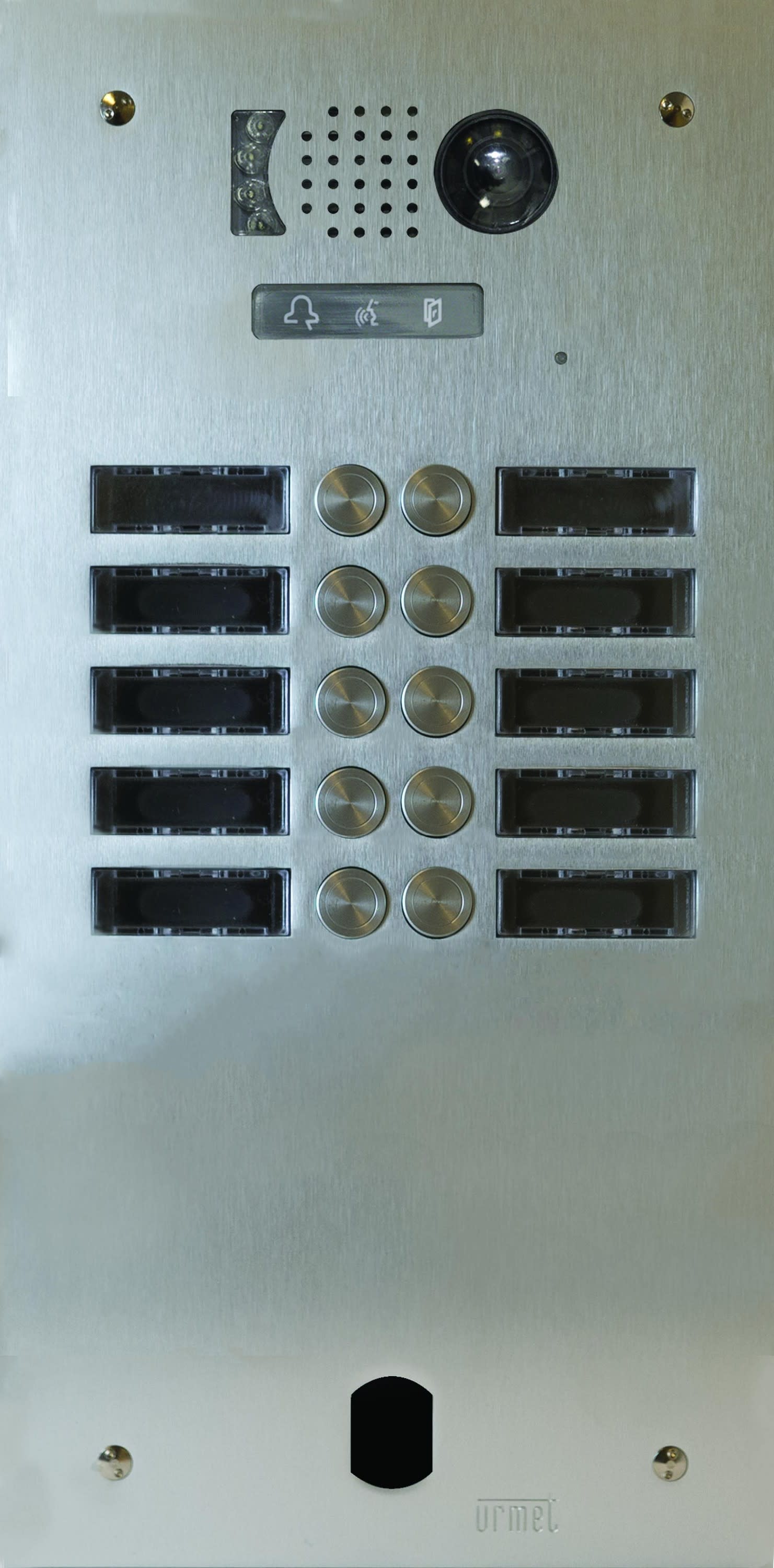 Urmet - Plaque à boutons Video Alu 2 Rangées 10 Boutons 2Voice