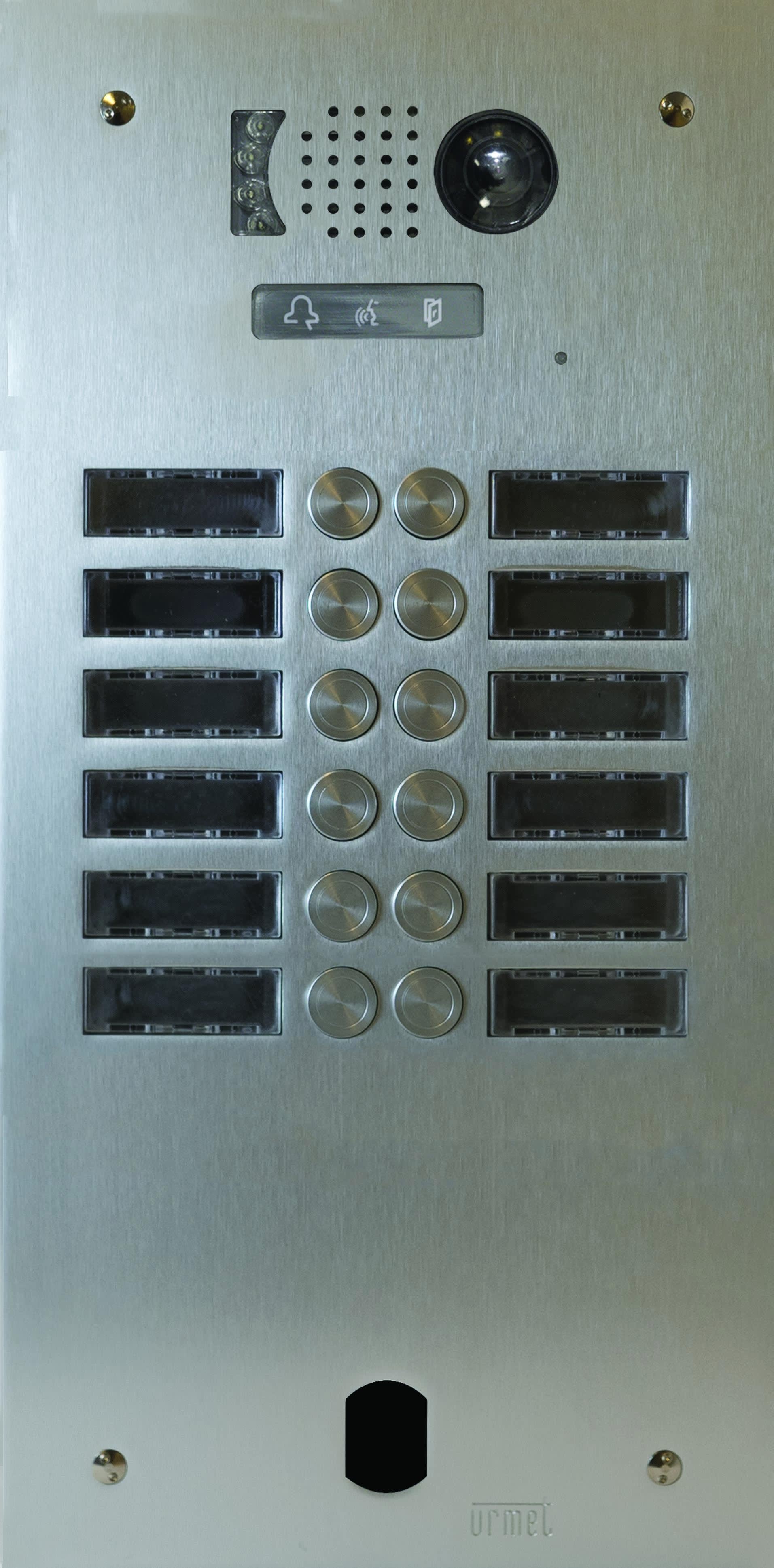 Urmet - Plaque Video Alu 2R 12 Bp 2Voice