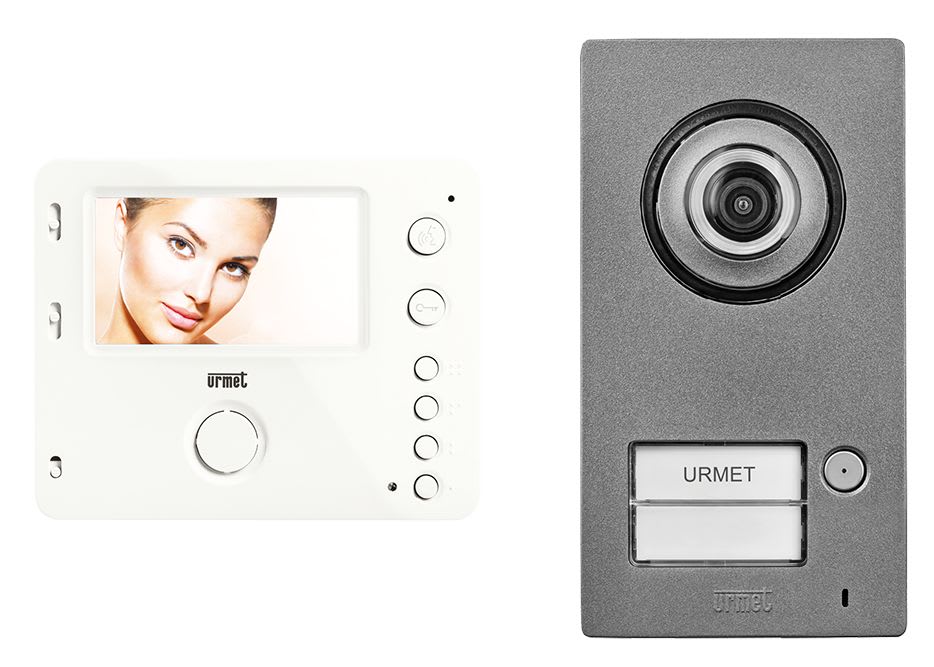 Urmet - Kit portier video Mini Note 2, platine 1BP et moniteur 4,3 pouces