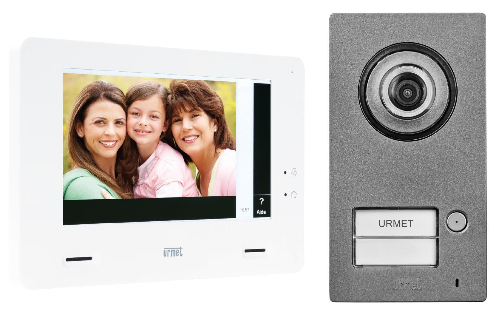 Urmet Remote Kit portier video Mini Note+, platine 1BP et moniteur 7 pouces Urmet