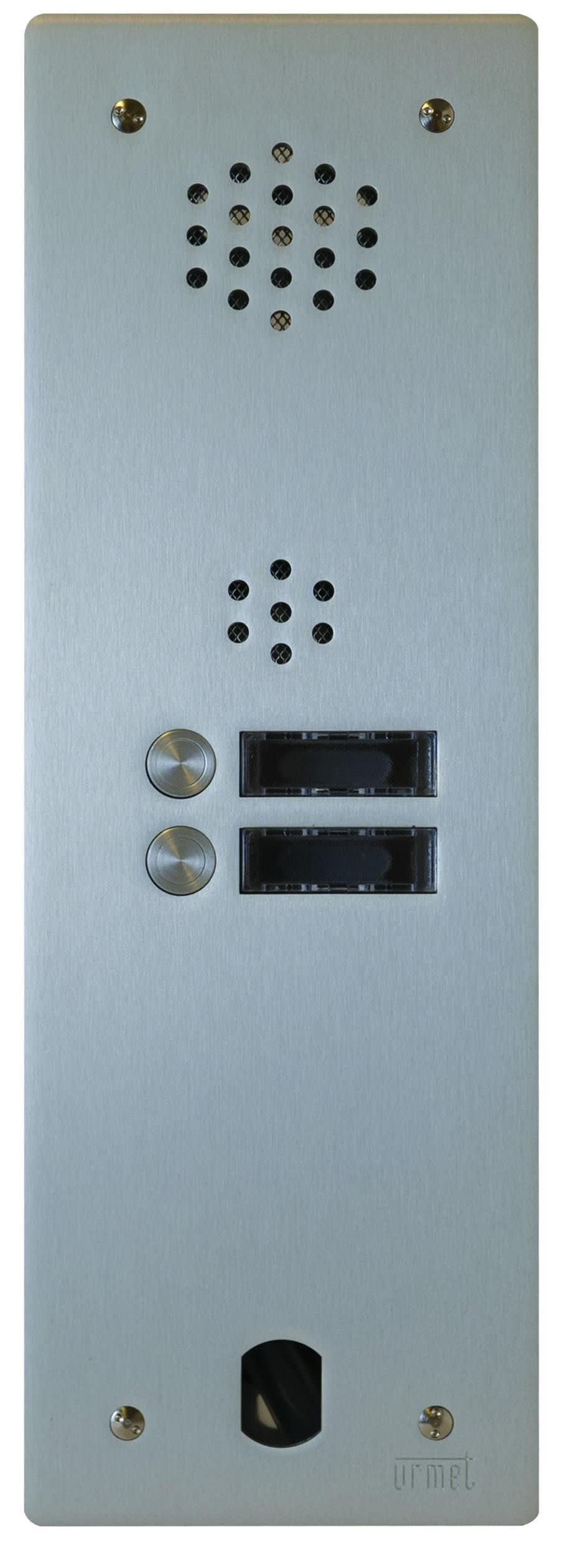 Urmet - Plaque Audio Alu 2 Bp 2Voice Complete