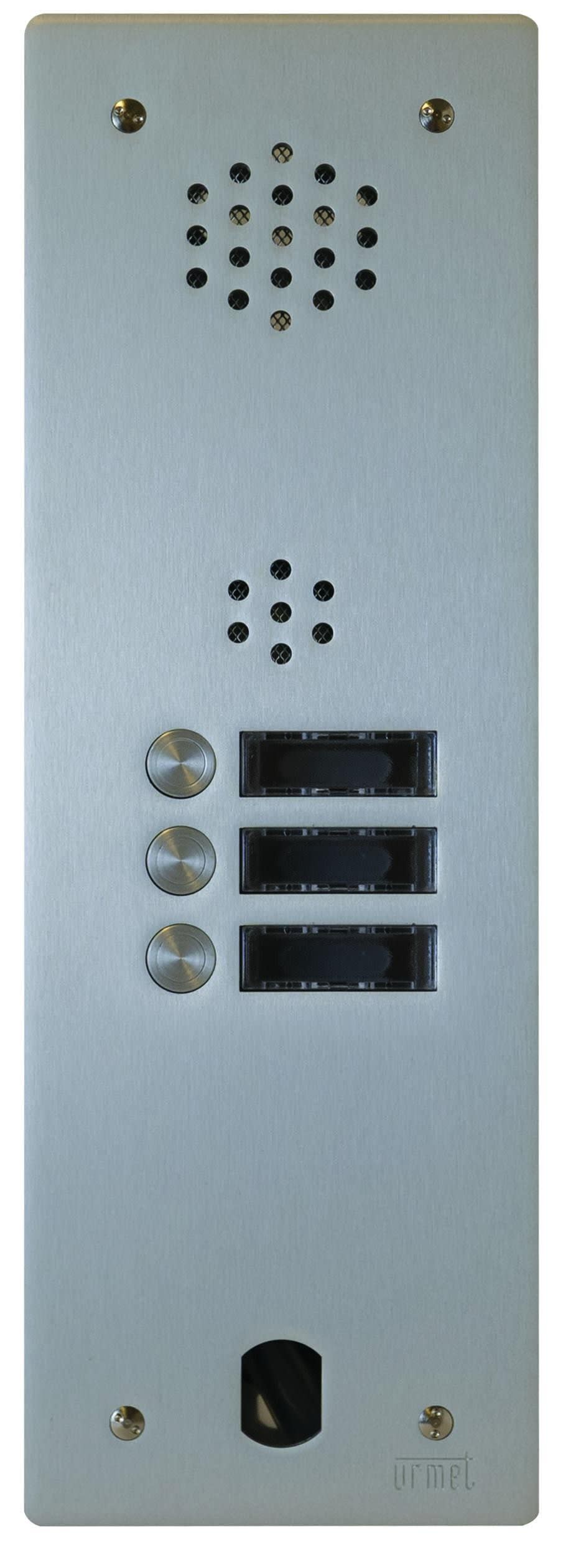 Urmet - Plaque Audio Alu 3 Bp 2Voice Complete