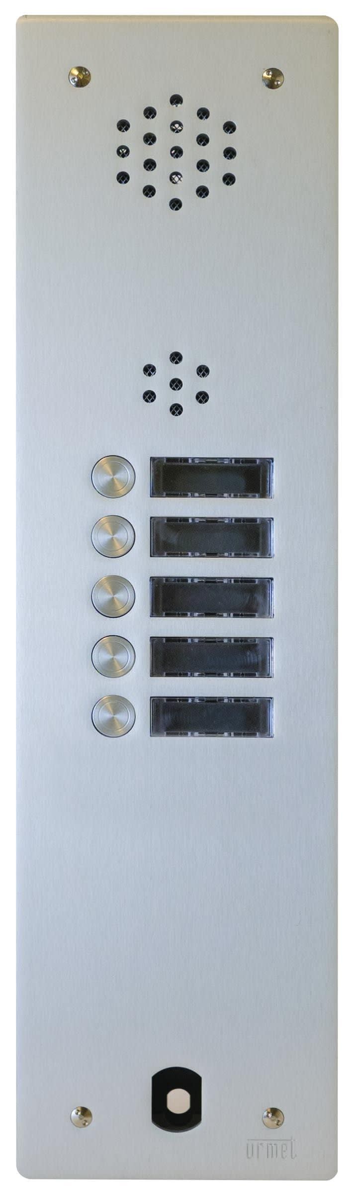 Urmet - Ce produit est Plaque Audio Alu 5 Bp 2Voice Complete pour systèmes URMET