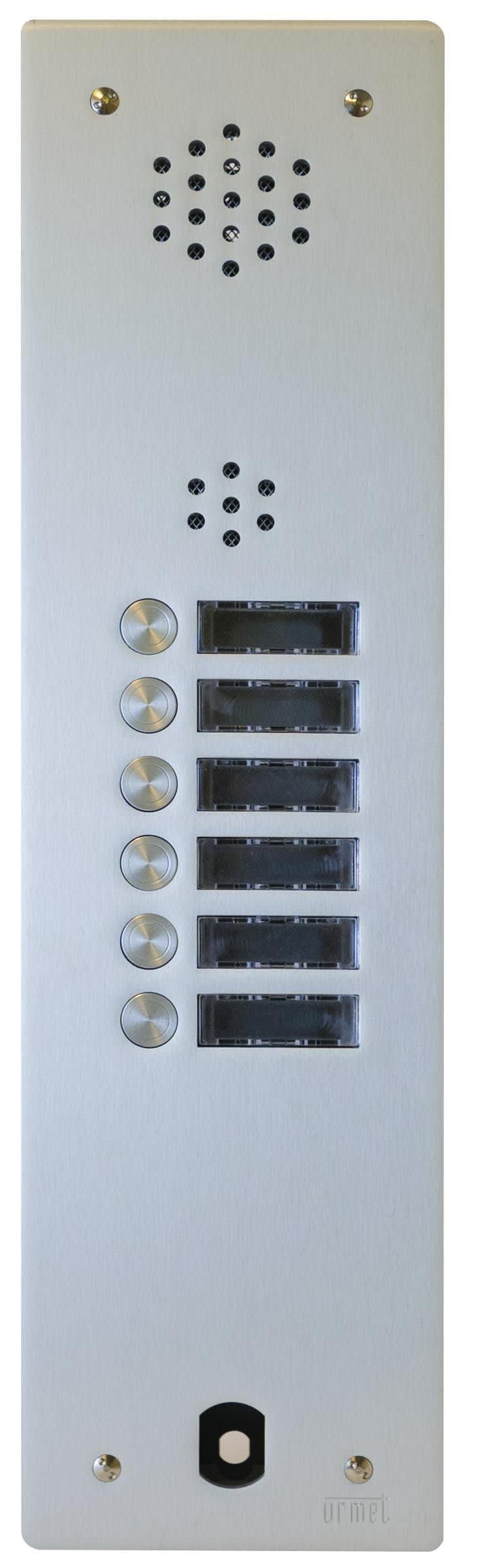 Urmet - Plaque Audio Alu 6 Bp 2Voice Complete