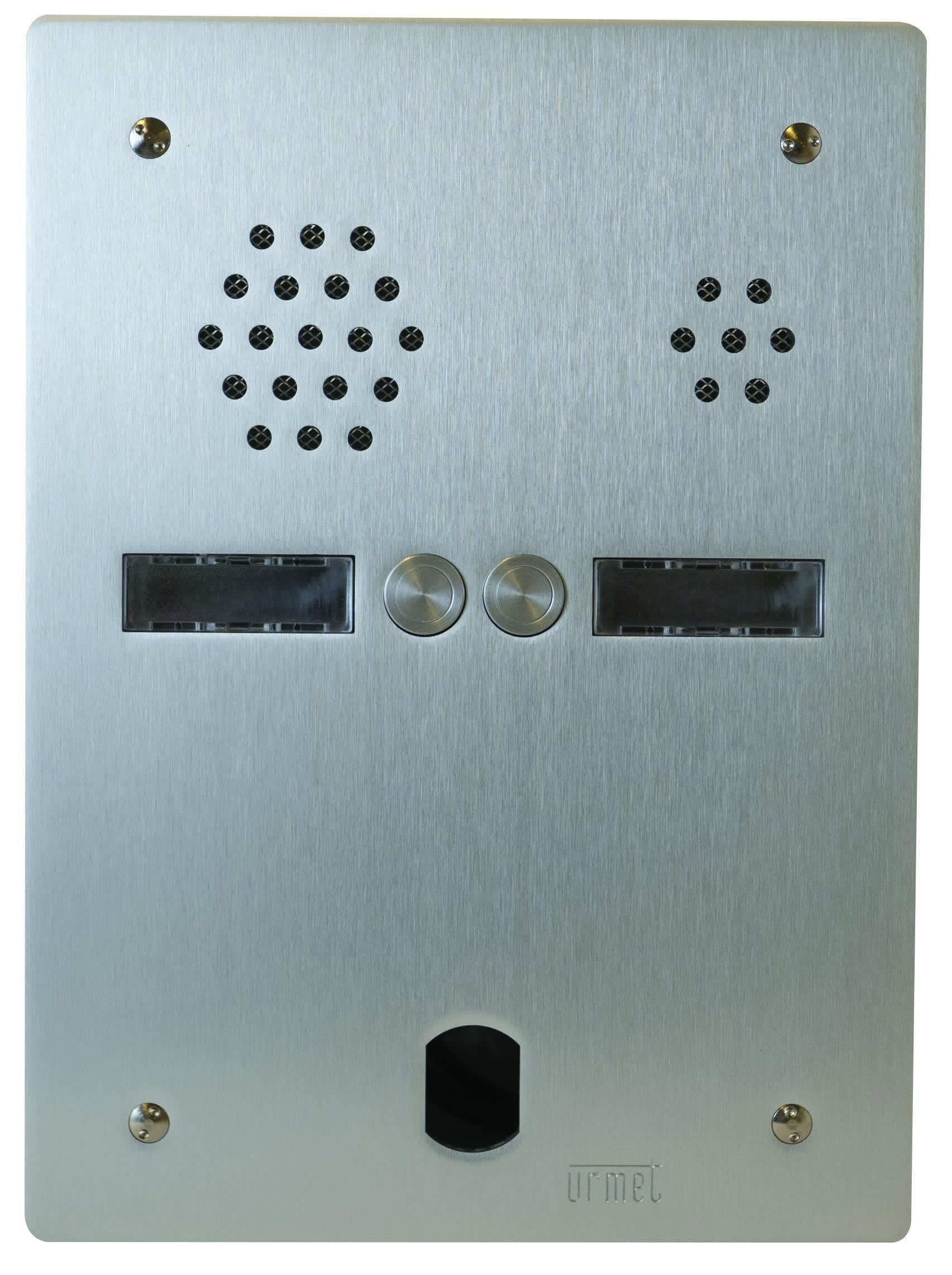 Urmet - Plaque Audio Alu 2R 2Bp 2Voice Complete