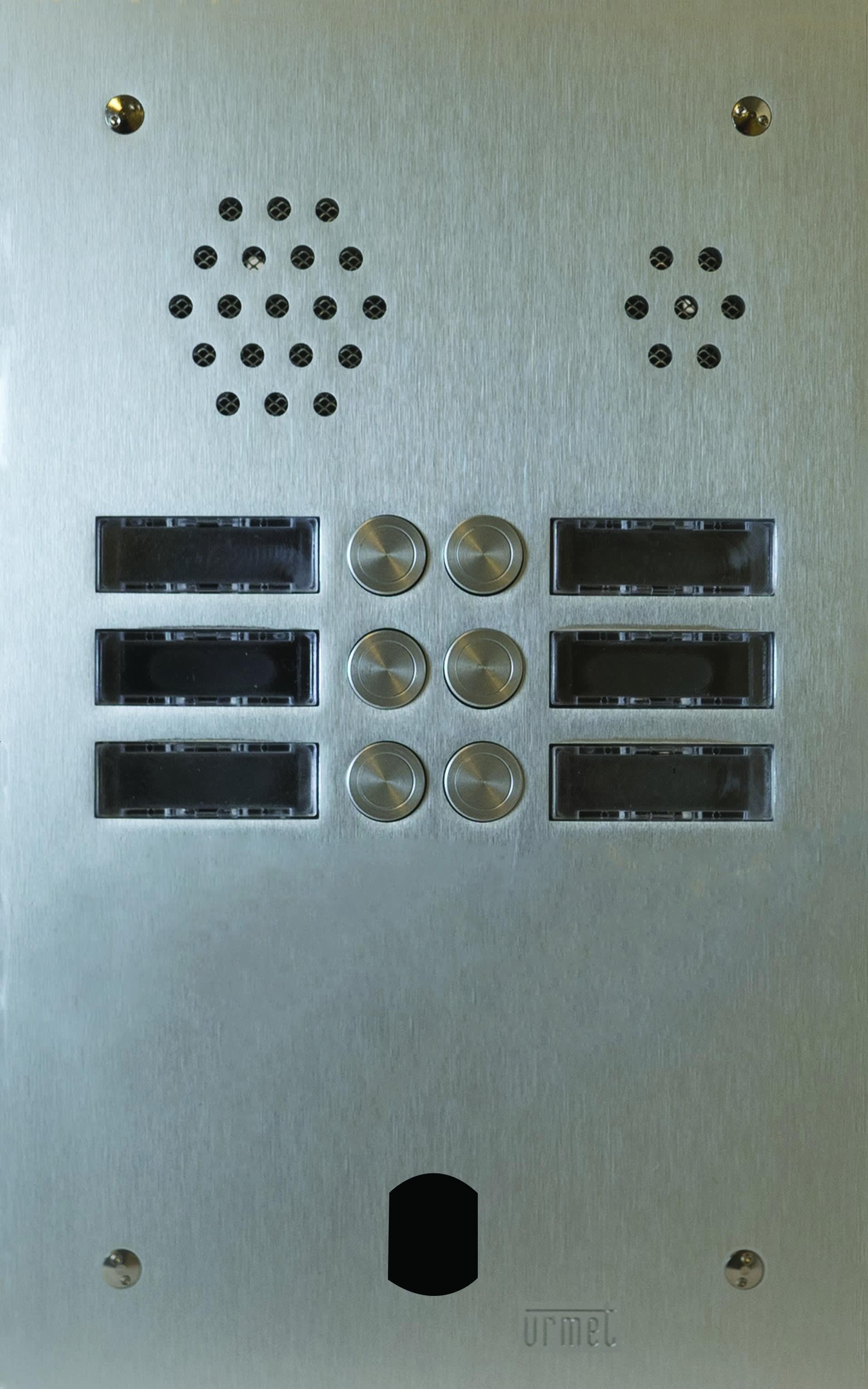 Urmet - Plaque Audio Alu 2R 6Bp 2Voice Complete