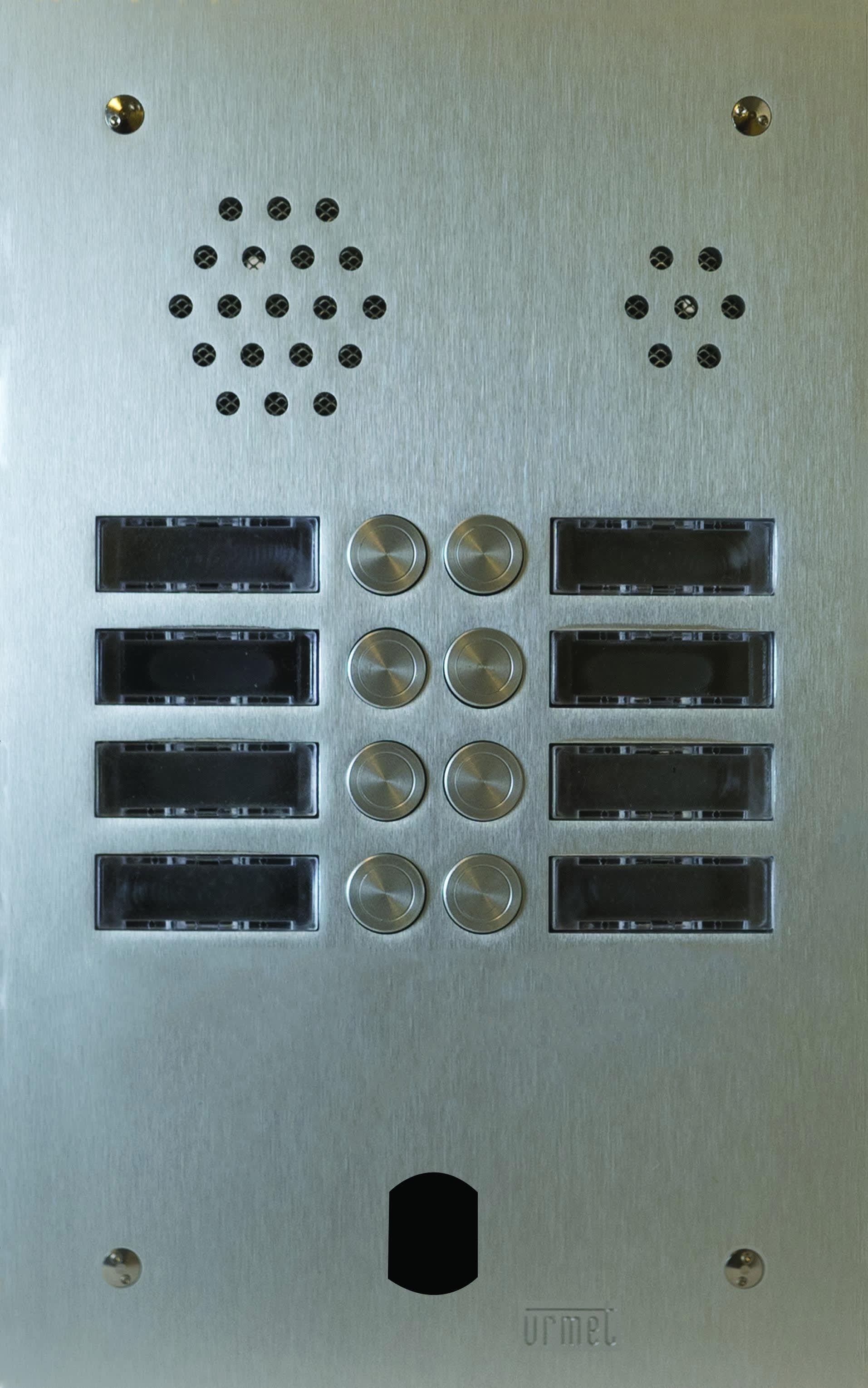 Urmet - Plaque Audio Alu 2R 8Bp 2Voice Complete