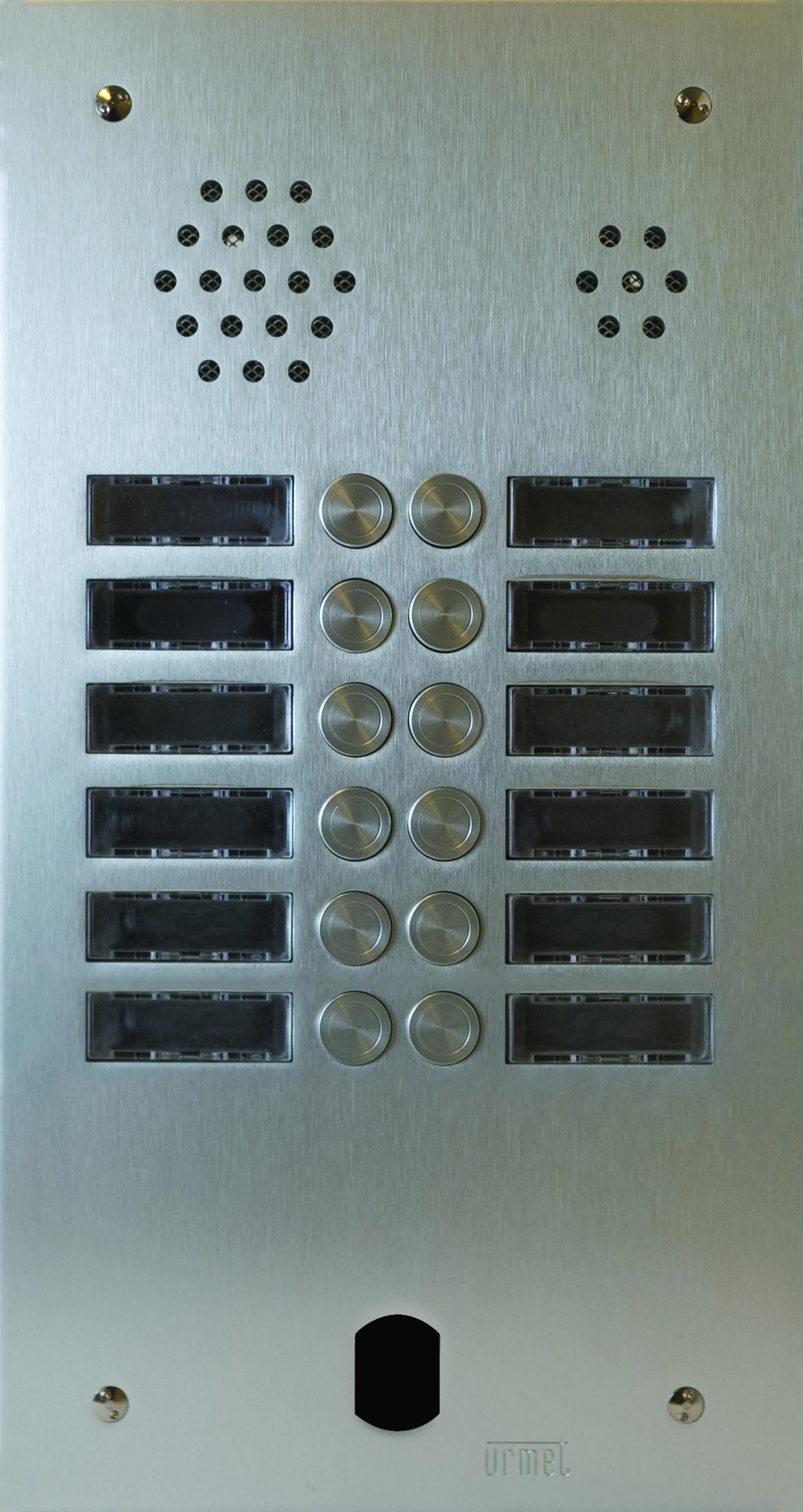 Urmet - Plaque Audio Alu 2R 12Bp 2Voice Complete