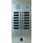 Urmet - Plaque Audio Alu 2 rangées 14Bp 2Voice Complete