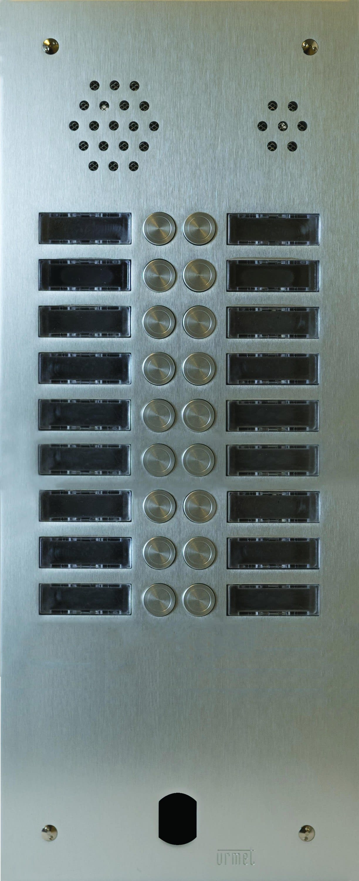 Urmet - Plaque Audio Alu 2R 18Bp 2Voice Complete