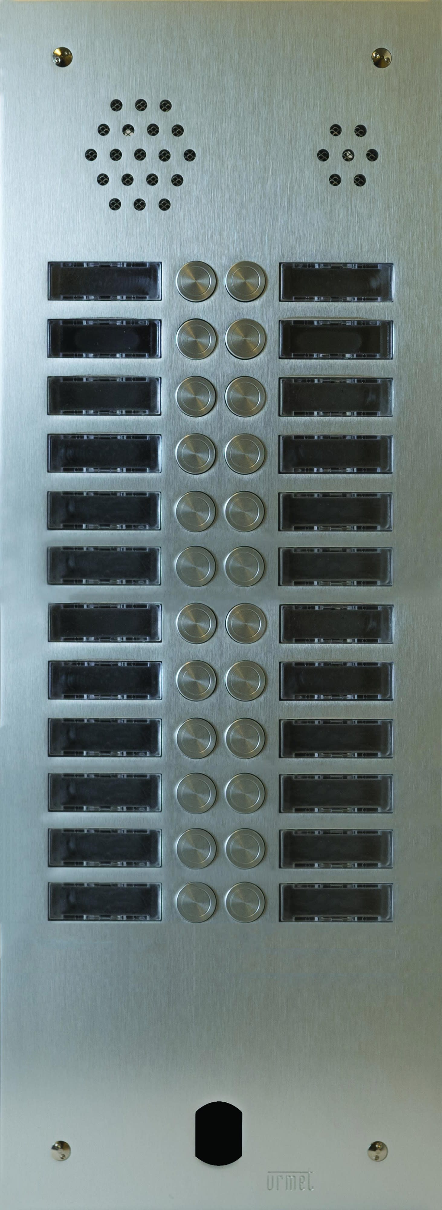 Urmet - Plaque Audio Alu 2R 24Bp 2Voice Complete