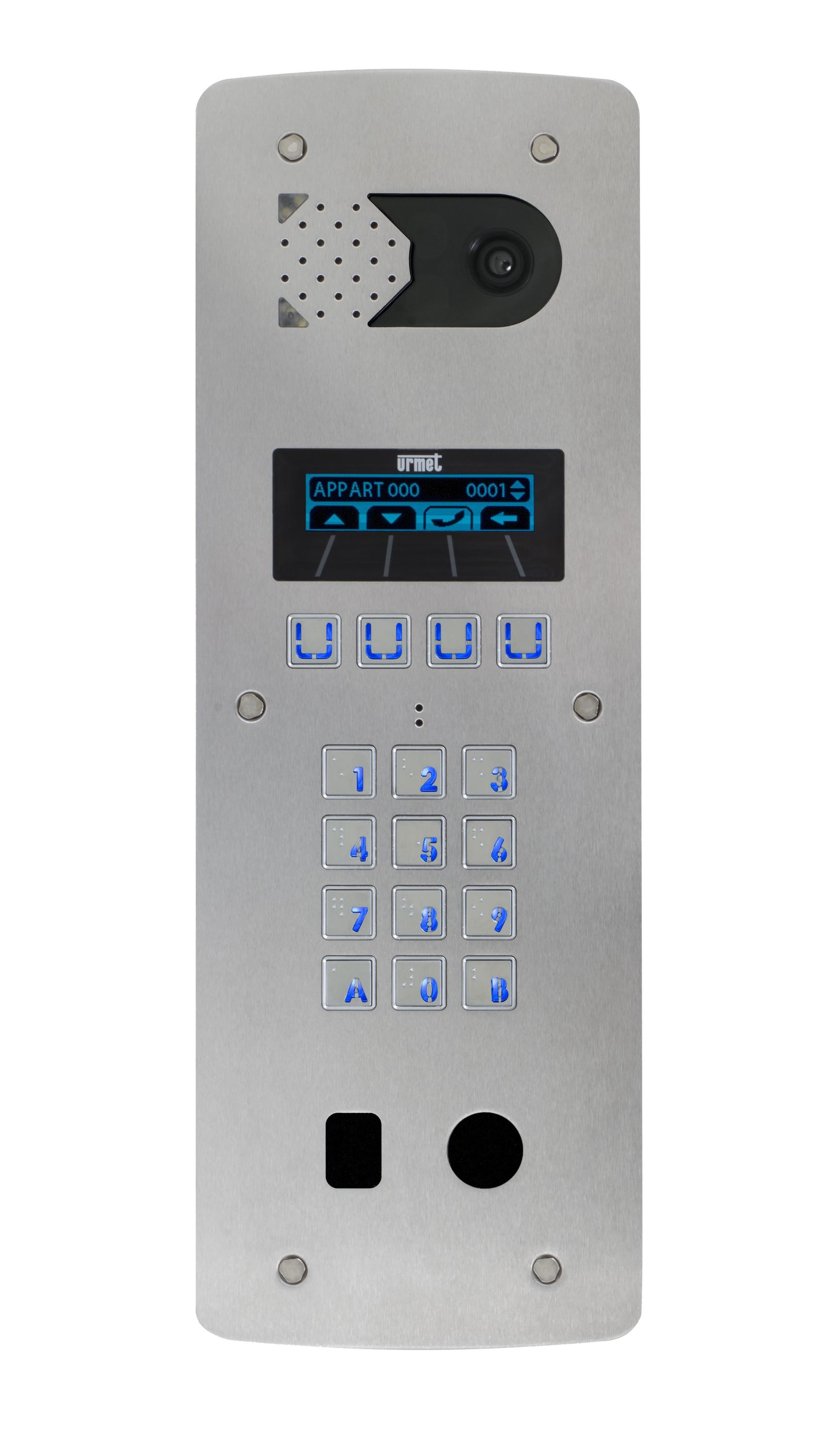 Urmet - Platine Vidéo À Défilement 2Voice 2 Lignes 2 Perçage T25 - Inox