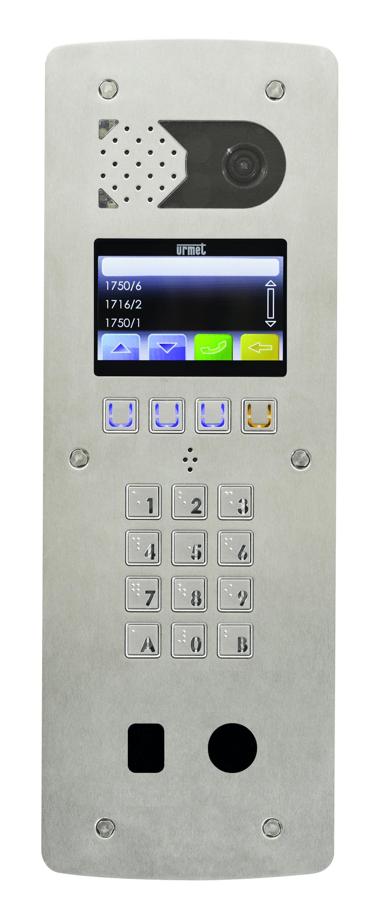 Urmet - Platine Vidéo À Défilement 2Voice Graphique 2 Perçage T25 - Inox