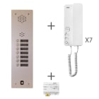 Urmet - Kit Audio Préprogrammé, 2Voice, Platine Et Postes, 1 Rangée, 7 Boutons