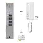 Urmet - Kit Audio Préprogrammé, 2Voice, Platine Et Postes, 1 Rangée, 9 Boutons