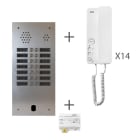 Urmet - Kit Audio Préprogrammé, 2Voice, Platine Et Postes, 2 Rangée, 14 Boutons