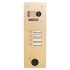 Urmet - Plaque Video Alu 4 Bp 2Voice Champagne