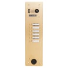 Urmet - Plaque Video Alu 6 Bp 2Voice Champagne
