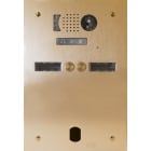 Urmet - Plaque Video Alu 2R 2 Bp 2Voice Champagne