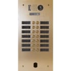 Urmet - Plaque Video Alu 2R 14 Bp 2Voice Champagne