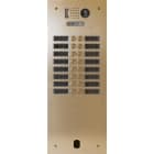 Urmet - Plaque Video Alu 2R 16 Bp 2Voice Champagne