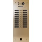 Urmet - Plaque Video Alu 2R 18 Bp 2Voice Champagne