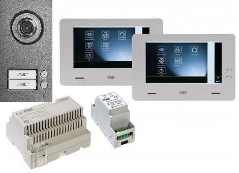 Urmet - Kit Portier Video Mininote+, Platine 2Bp Et Moniteur 7 Pouces