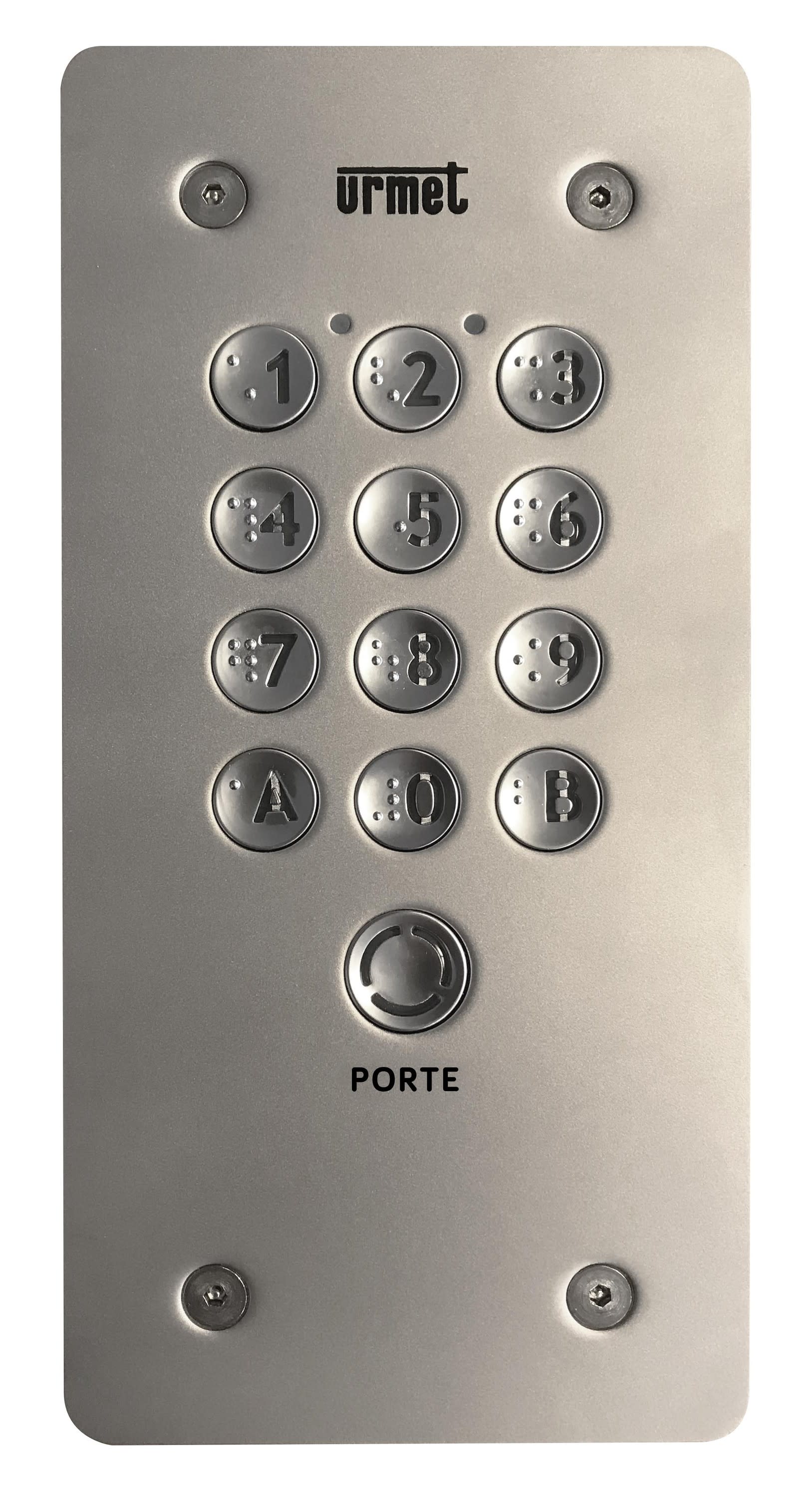 Urmet - Clavier Codé Inox Microbille - 12 Touches Et Bouton Porte
