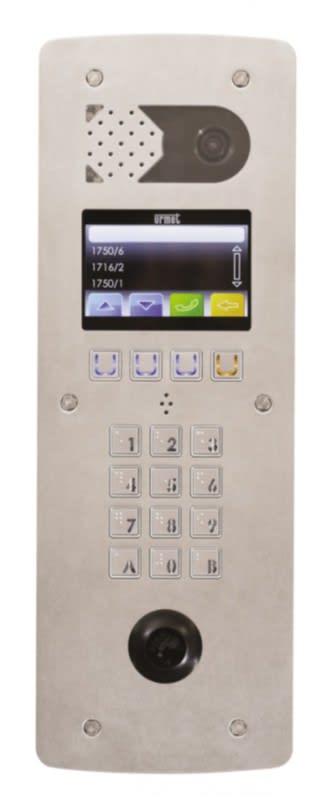 Urmet - Platine de rue à Défilement De Noms Inox Tft 4'' T25 Nexity