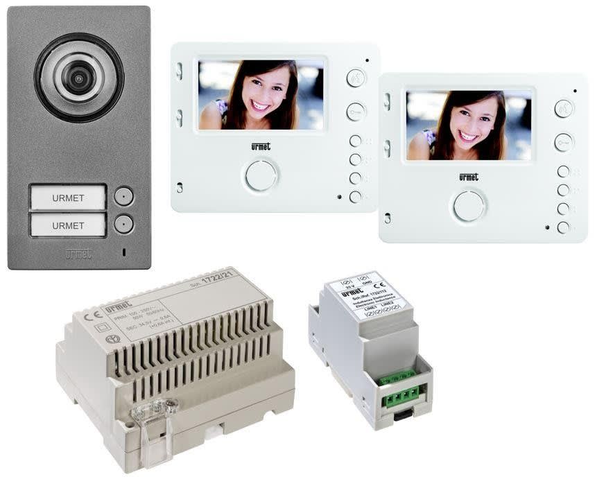 Urmet - Kit Portier Video Mini Note 2, Platine 2Bp Et Moniteur 4,3 Pouces