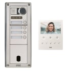 Urmet - Kit Platine Poste Video p/ sinthesi Steel Inox 4 Boutons 3 Modules 2V programmé