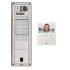 Urmet - Kit Platine Poste Video p/ sinthesi Steel Inox 7 Boutons 4 Modules 2V programmé