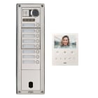 Urmet - Kit Platine Poste Video p/ sinthesi Steel Inox 8 Boutons 4 Modules 2V programmé