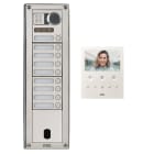 Urmet - Kit Platine Poste Video p/ sinthesi Steel Inox 9 Boutons 4 Modules 2V programmé