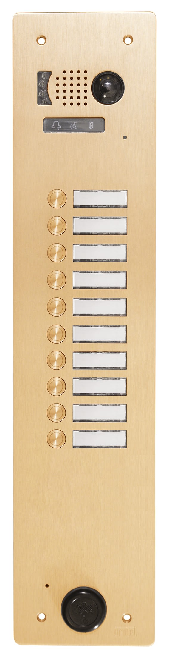 Urmet - Plaque Video Alu 10 Bp 2Voice Champ pour systèmes URMET
