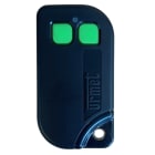 Urmet - Télécommande 868 MHz, 2 touches vertes, portée 100m, IP54, CR2032.