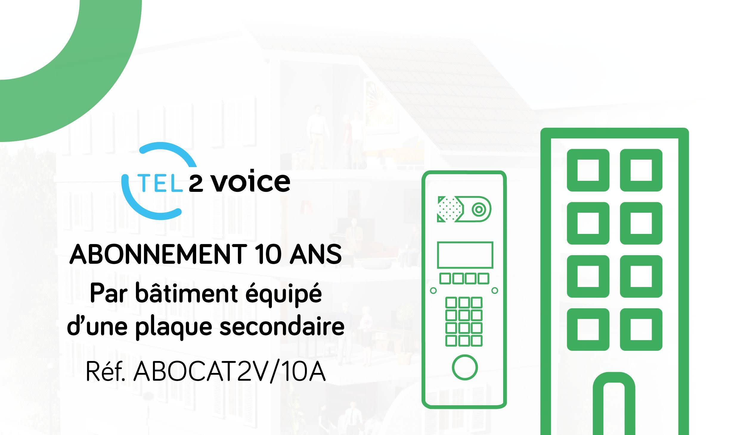 Urmet - Abonnement Base Pour Contrôle D'Accès T2V Prépayé 10 Ans