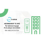 Urmet - Abonnement Base Pour Contrôle D'Accès T2V Prépayé 15 Ans