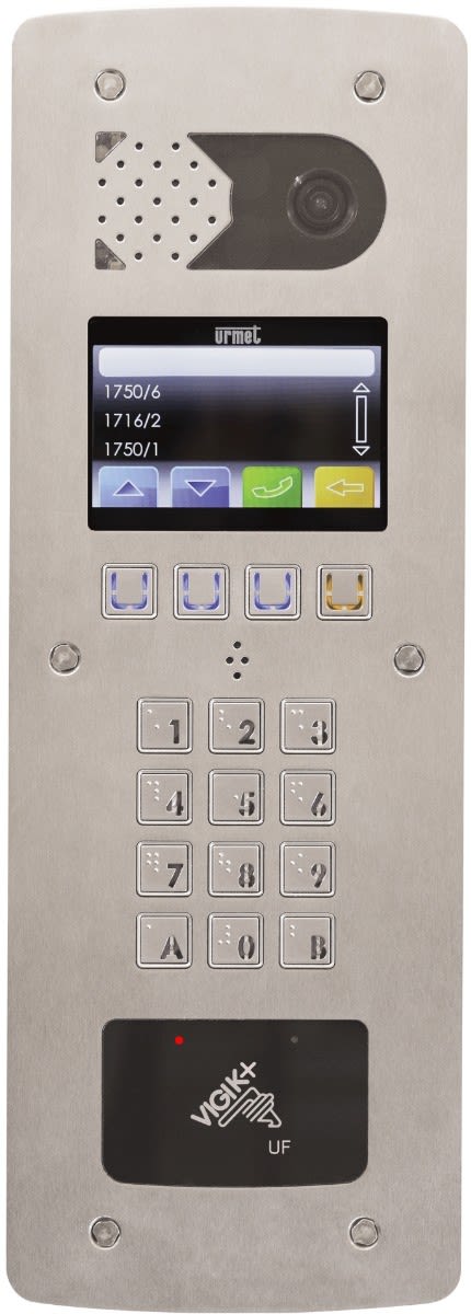 Urmet - Platine de rue à  Défilement De Noms Inox Tft 4 Lp Vigik+