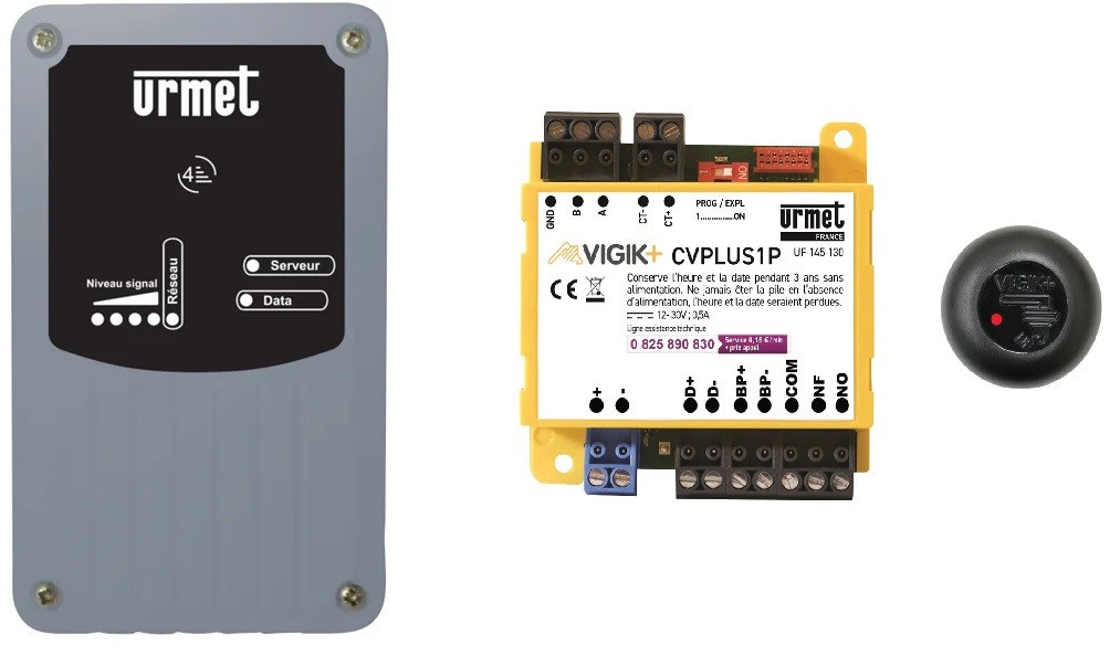 Urmet - Kit centrale certifiée Vigik+, lecteur et modem DATA Abo 10ans
