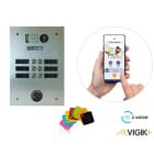 Urmet - KIT TEL2VOICE 2R 6BP PROGRAMME 10 ANS avec centrale contrôle d'accès KCVPLUS1P