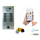 Urmet - KIT TEL2VOICE 2R 12BP PROGRAMME 10 ANS avec centrale contrôle d'accès KCVPLUS1P